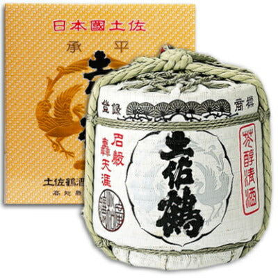 土佐鶴菰樽1800ml化粧箱入り【にっぽん津々浦々】