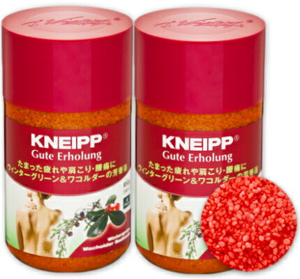 クナイプグーテエアホールングバスソルトウィンターグリーン＆ワコルダーの香り850g×2個