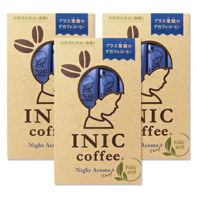 イニックコーヒー INIC COFFEE ナイトアロマ+葉酸 4g×12本 [パウダーフーズフォレスト]