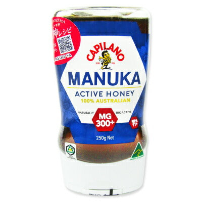 明治屋カピラーノアクティブマヌカハニーMG300+250g逆さボトル入り