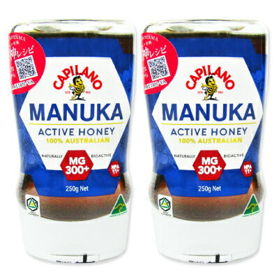 明治屋カピラーノアクティブマヌカハニーMG300+250g逆さボトル入り