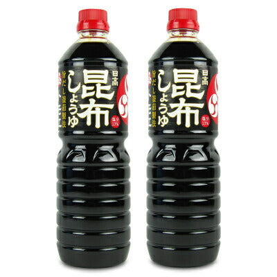 福山醸造トモエ日高昆布しょうゆ1Lペット