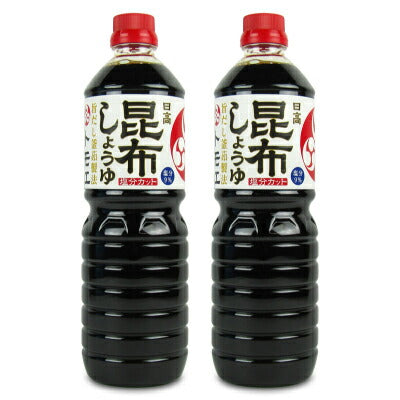 福山醸造トモエ日高昆布しょうゆ塩分カット1L
