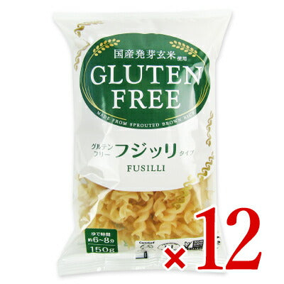 大潟村あきたこまち生産者協会グルテンフリーフジッリ150g×12個ケース販売