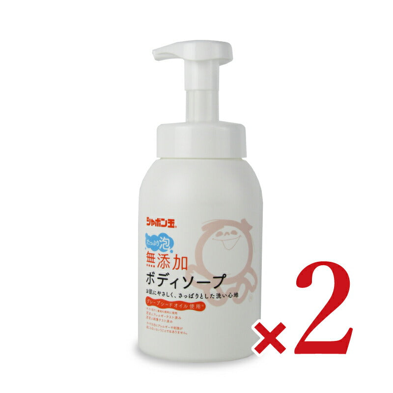 【抽選で最大100%ポイントバック＆食フェス！】シャボン玉無添加ボディソープたっぷり泡本体570ml