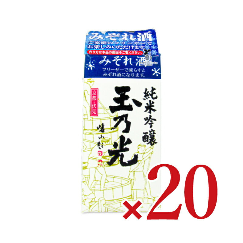 【10/30（月）24時間限定まとめ買い最大10%OFF】玉乃光酒造玉乃光純米吟醸青パック300ml×20個ケース販売