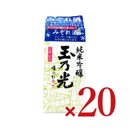 【10/30（月）24時間限定まとめ買い最大10%OFF】玉乃光酒造玉乃光純米吟醸青パック300ml×20個ケース販売