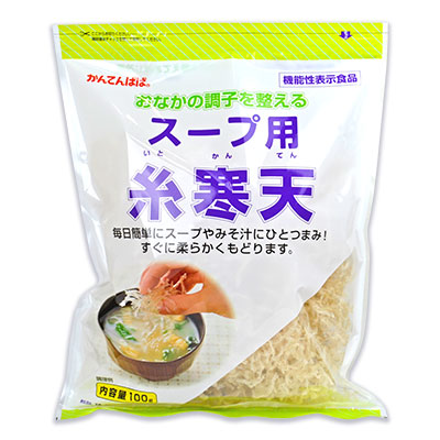 かんてんぱぱスープ用糸寒天100g[伊那食品]【にっぽん津々浦々】