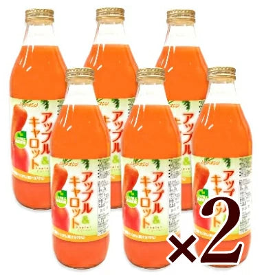 JAアオレン アップル＆キャロット 1L × 6本 ［ケース販売］