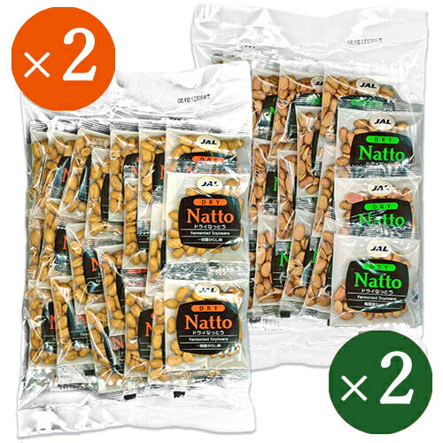 《送料無料》JALドライなっとう一味唐がらし味10g×20包（200g）＋梅風味10g×20包（200g）各2袋
