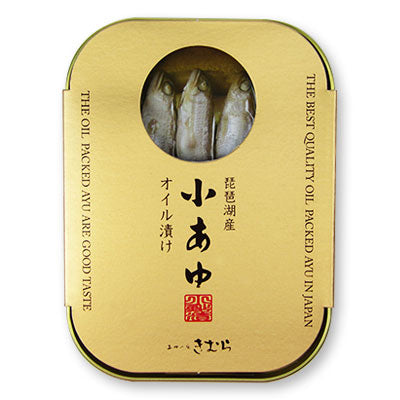 【マラソン限定！最大2,000円OFFクーポン】木村水産(あゆの店きむら)琵琶湖産小あゆオイル漬け95g缶