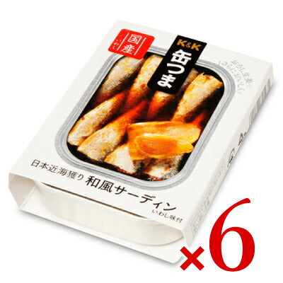 K&K缶つまプレミアム日本近海どり和風サーディン105g×6個