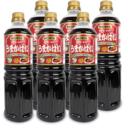《送料無料》クルメキッコー時短万能たれうまかばい1L×6本セット