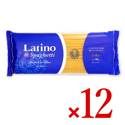 【マラソン限定！最大2,000円OFFクーポン配布中】ラティーノNo.6スパゲッティ1.65mm1kg×12個セットケース販売