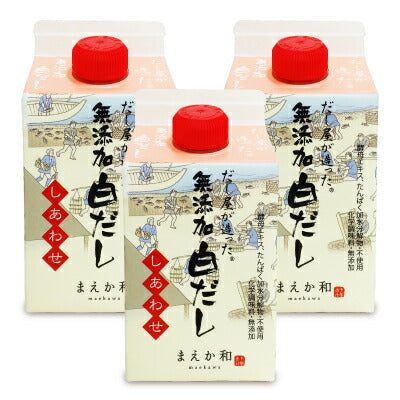 《送料無料》マエカワテイストだし屋が造った無添加白だししあわせ300ml×3本《あす楽》