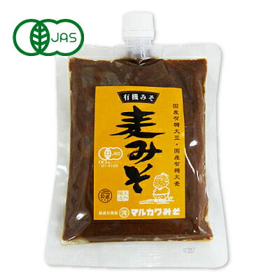 【マラソン限定！最大2000円OFFクーポン！】マルカワみそ有機みそ麦みそ有機JAS認証600g