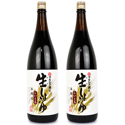 丸島醤油純正生しょうゆ1.8L×2個《あす楽》