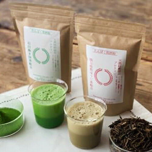 《送料無料》丸安茶業抹茶プロテイン＋ほうじ茶プロテイン300g各1袋