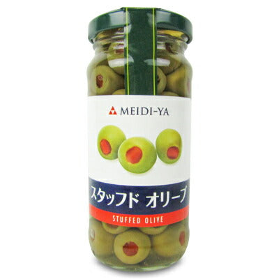 明治屋MYスタッフドオリーブ140gオリーブ塩漬スペイン産