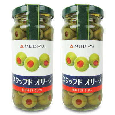 明治屋 MY スタッフドオリーブ 140g オリーブ塩漬 スペイン産 瓶