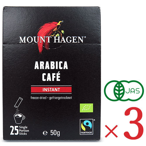 マウントハーゲン オーガニック フェアトレード インスタントコーヒー スティック 50g (2g×25P) 有機JAS