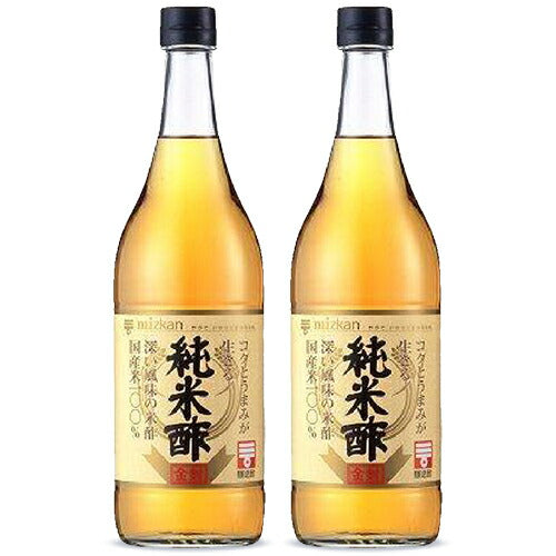 《送料無料》ミツカン純米酢金封900ml×2本セット