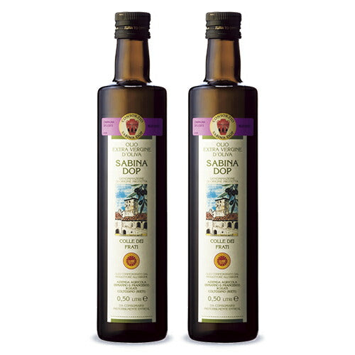 【8/1限定!!最大2,000円OFFクーポン】《送料無料》モンテ物産ロザーティサビーナD.O.P.エキストラヴァージン・オリーブオイル500ml×2本ラツィオ州産