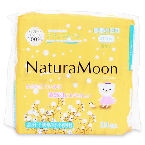 【医薬部外品】G-Placeナチュラムーン生理用ナプキン普通の日用羽なし（24個入）《あす楽》