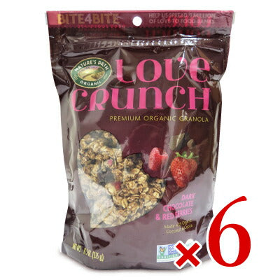 ネイチャーズパースラブクランチオーガニックグラノーラダークチョコレート&レッドベリー325g×6袋セットケース販売《あす楽》