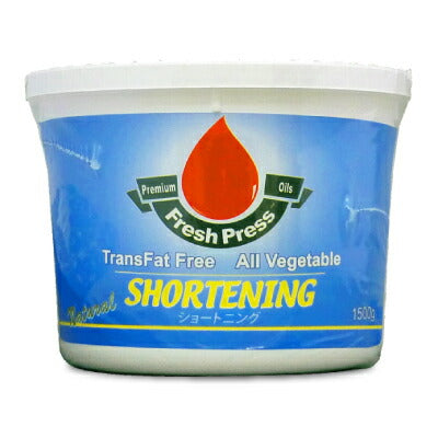 フレッシュプレスショートニング500g[日本珈琲貿易]