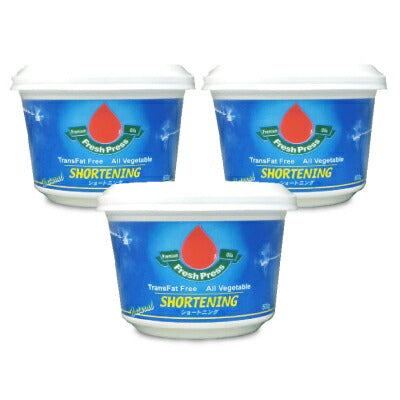 フレッシュプレスショートニング500g[日本珈琲貿易]