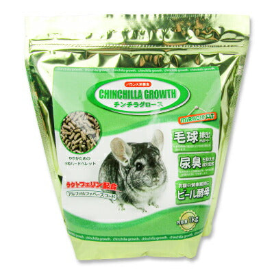 ニチドウチンチラグロース1kgペットフード餌エサえさ