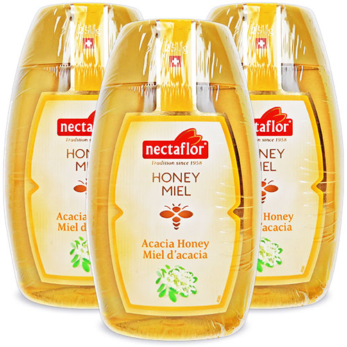 《送料無料》ネクタフローはちみつアカシア250g×3本セット