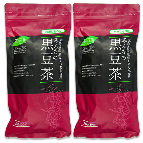 小川生薬 北海道産 みんなの黒豆茶 8gx30袋