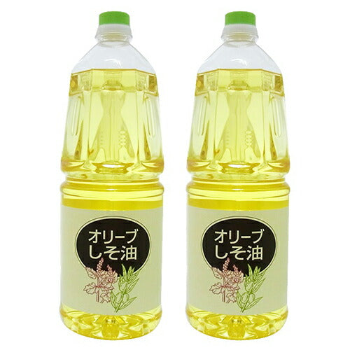 【SS限定！最大2000円OFFクーポン】《送料無料》オリーブしそ油1600g(業務用)×2本