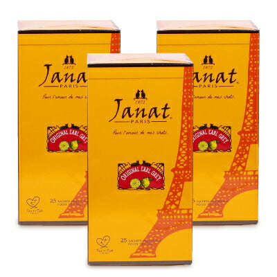 Janat (ジャンナッツ) ブラック・シリーズ オリジナルアールグレイ 50g (2gティーバッグ×25p)[オーバーシーズ]