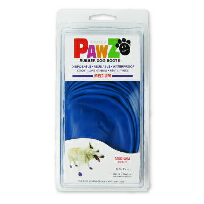 ポウズ(PAWZ)ラバードッグブーツブルーM