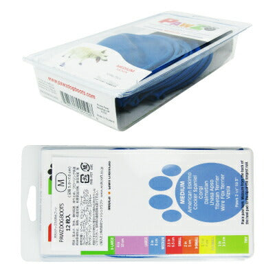 ポウズ(PAWZ)ラバードッグブーツブルーM