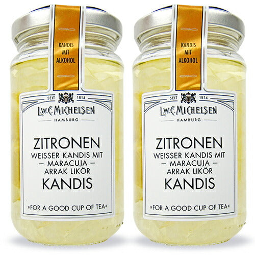 【マラソン限定！最大2,000円OFFクーポン配布中！】ミヒェルゼンレモン・キャンディス250g×2個ペスカ氷砂糖のシロップ漬けアルコール入り