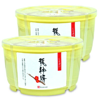 龍神梅小粒梅干丸樽1kg×2個【にっぽん津々浦々】