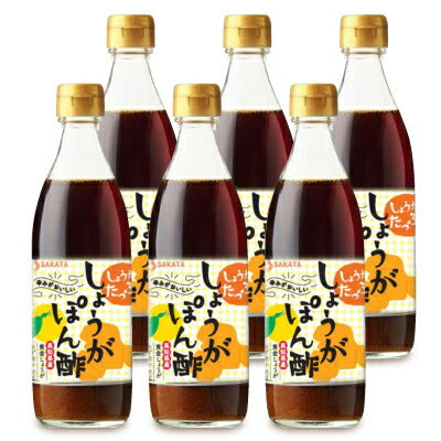 高知産黄金しょうがしょうがたっぷりぽん酢360ml×6本［坂田信夫商店］【にっぽん津々浦々】