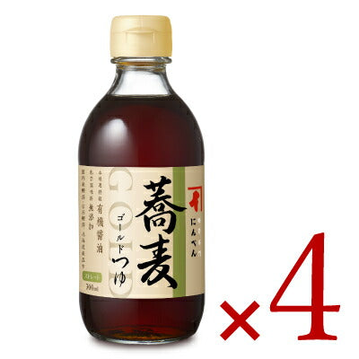 にんべんゴールドつゆ蕎麦300ml×4本（ストレート）【にっぽん津々浦々】