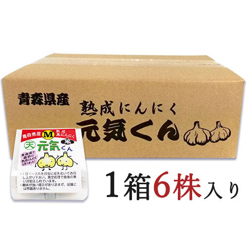 天間林流通加工青森県産熟成黒にんにく元気くんMサイズ×6個入りケース販売