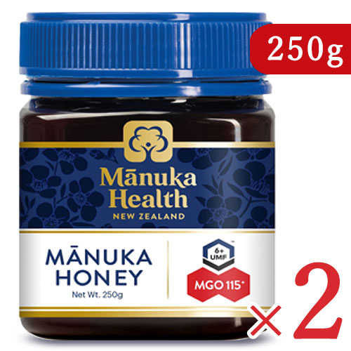 《送料無料》富永貿易マヌカヘルスマヌカハニーMGO115+/UMF6+250g×2個正規輸入品