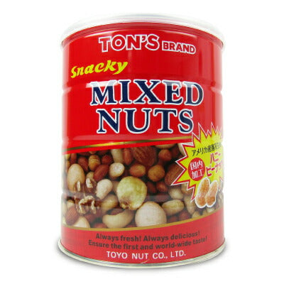 【マラソン限定！最大2,000円OFFクーポン配布中！】東洋ナッツ食品トンTON'Sスナッキーミックスナッツ缶650g