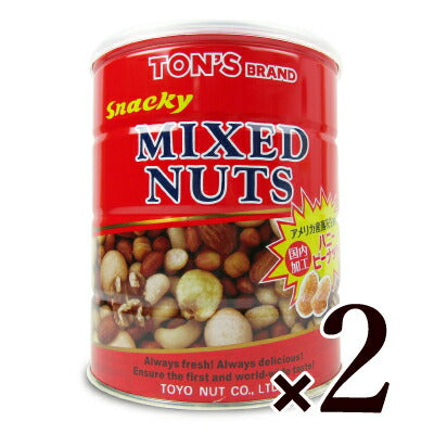 【マラソン限定！最大2,000円OFFクーポン配布中！】東洋ナッツ食品トンTON'Sスナッキーミックスナッツ缶650g