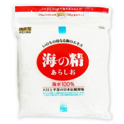 【最大2000円OFFクーポン！マラソン限定】《メール便で送料無料》海の精あらしお760g