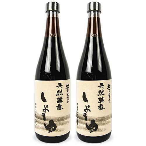 若喜商店天然醸造醤油濃口醤油720ml×2本セット