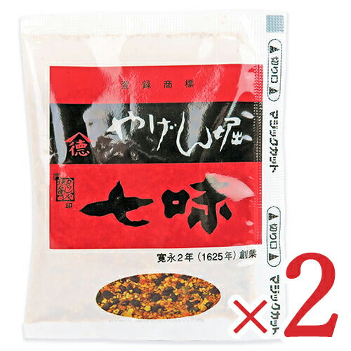 【マラソン限定！最大2,000円OFFクーポン配布中！】《メール便選択可》からしや徳右衛門印やげん堀七味唐辛子12g×2袋中島商店