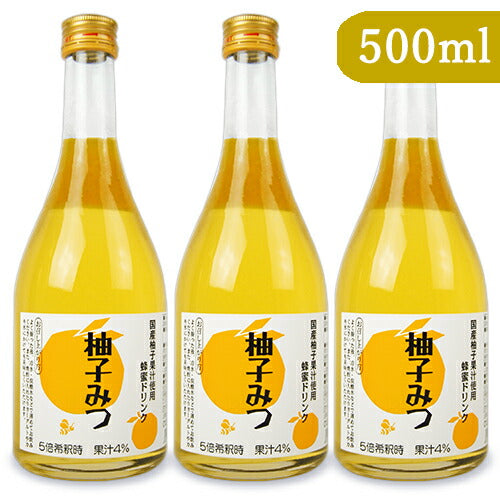 金澤やまぎし養蜂場 柚子みつ 500ml ハニードリンク